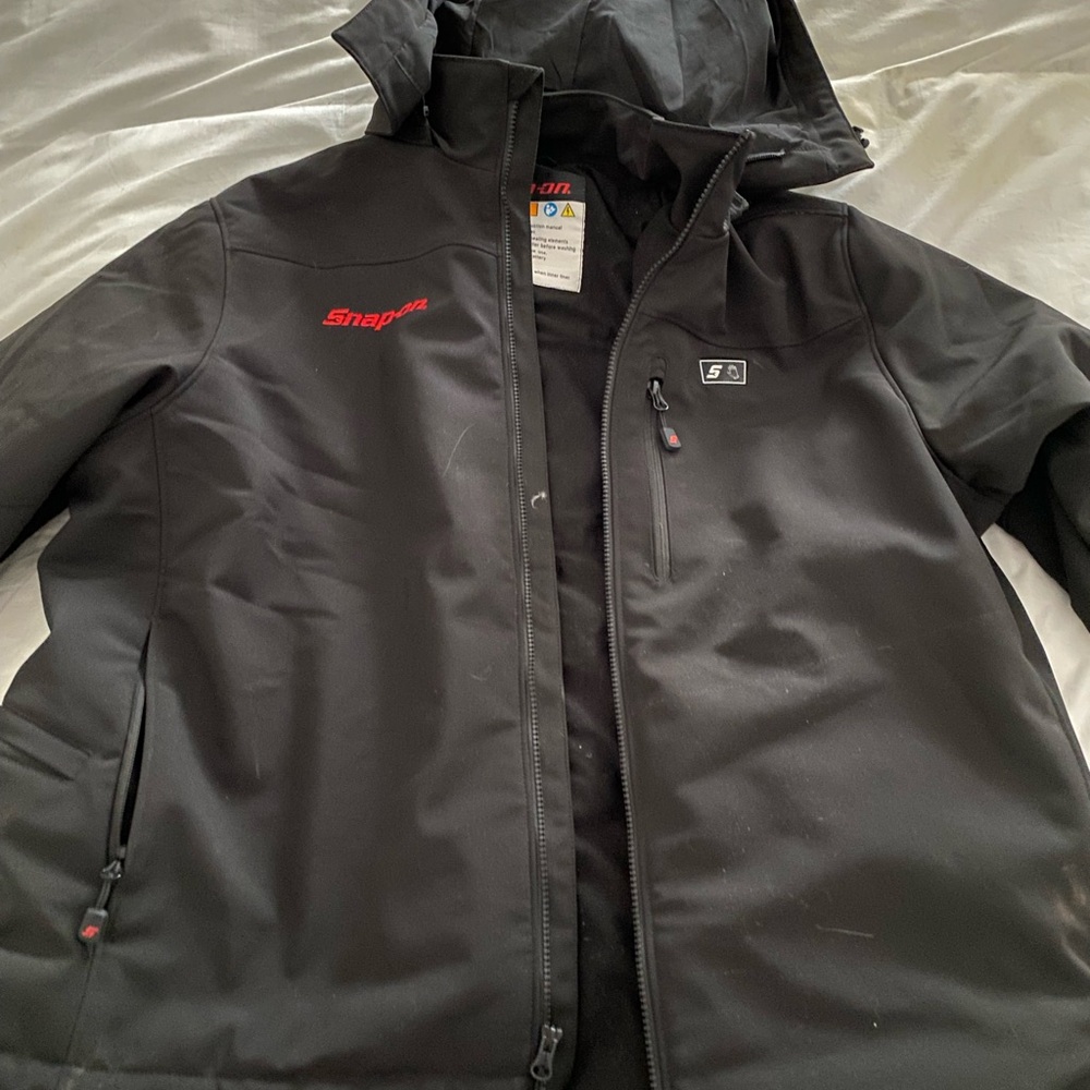 Snap on heated jacket